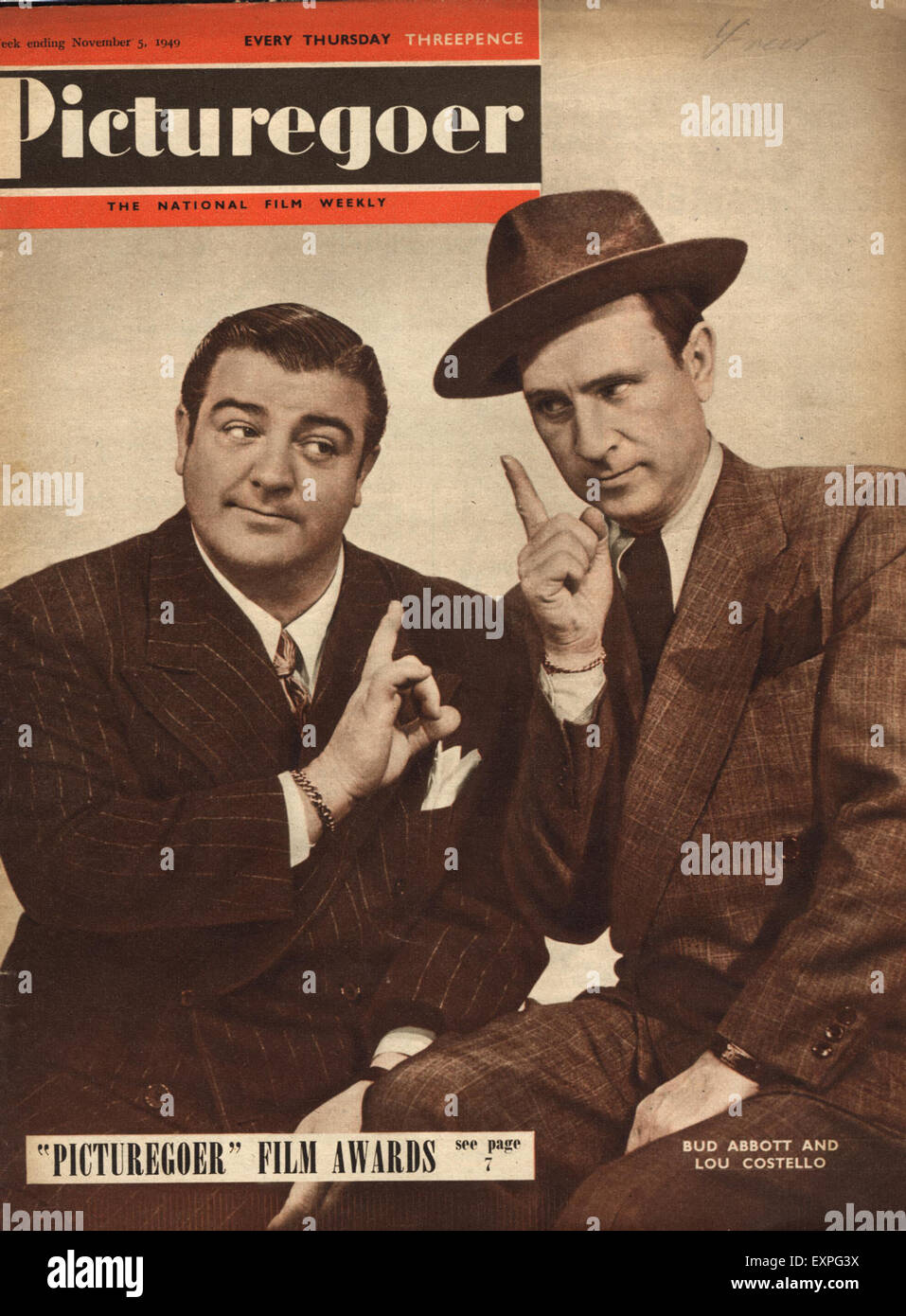 1940s UK Picturegoer Magazine Cover Stock Photo