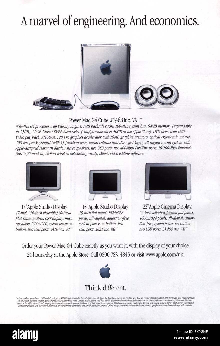 2000s UK Apple Magazine Advert Stock Photo Alamy