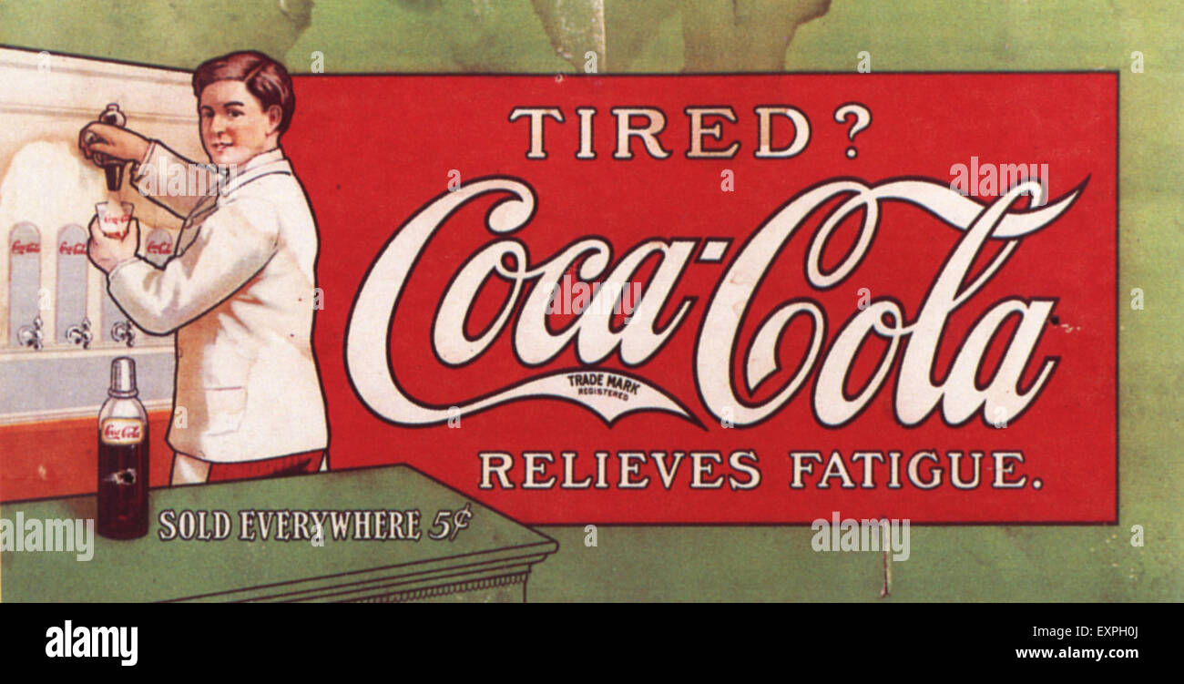 1910s USA Coca-Cola Poster Stock Photo - Alamy
