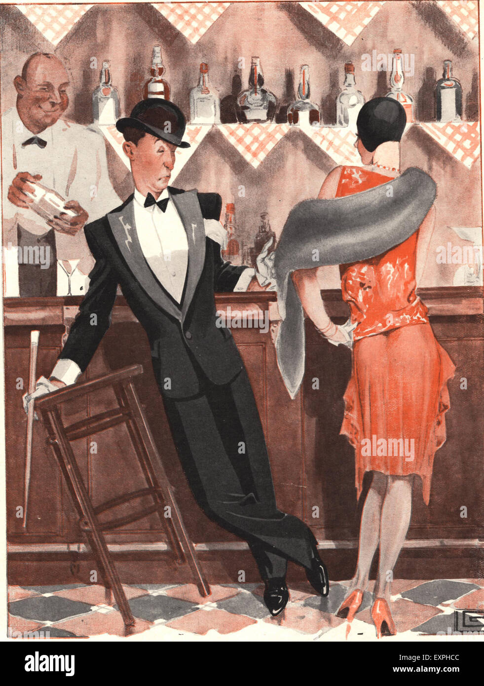 1920s France Le Sourire Magazine Cover Stock Photo - Alamy