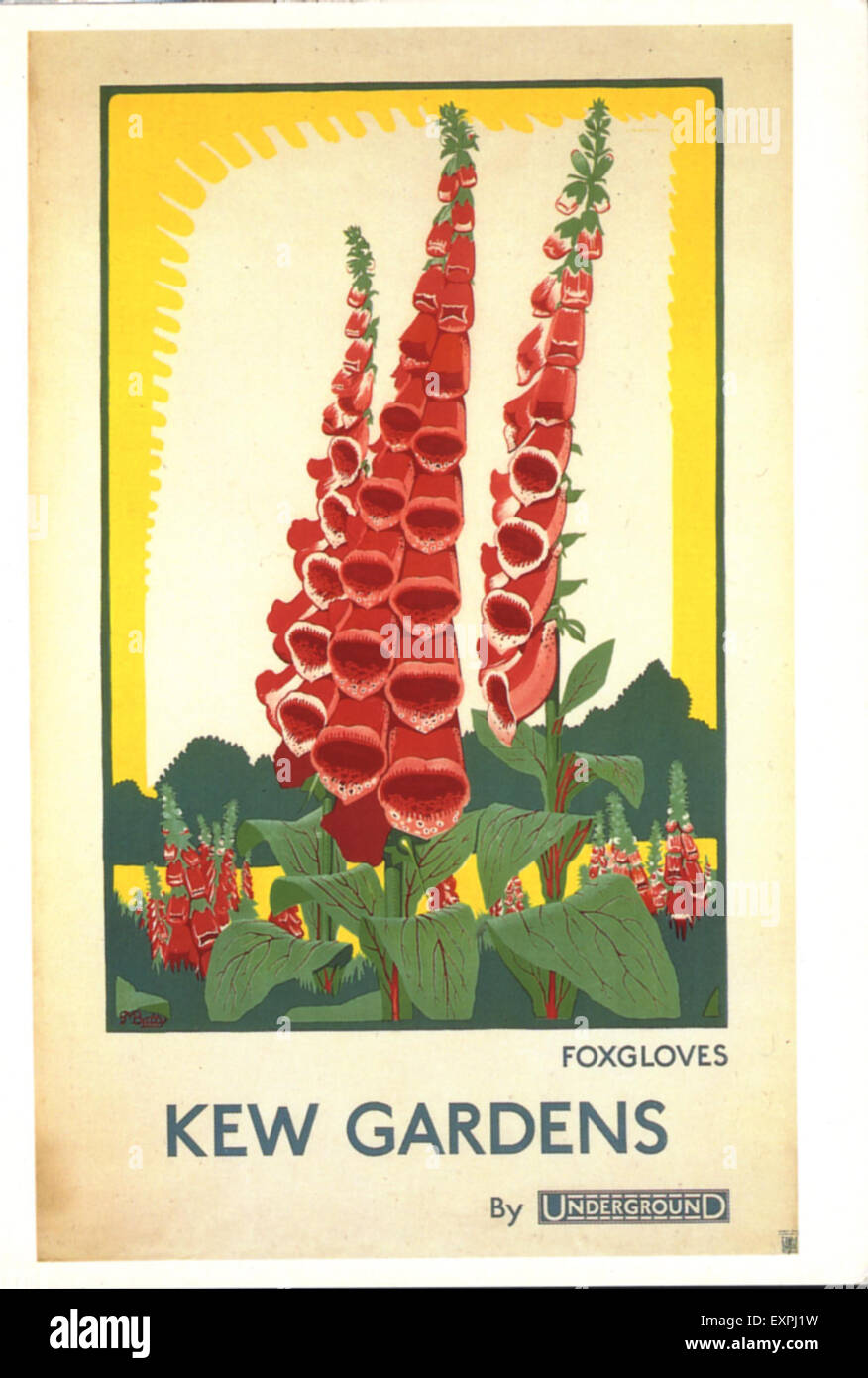 1930s UK London Transport Poster Stock Photo