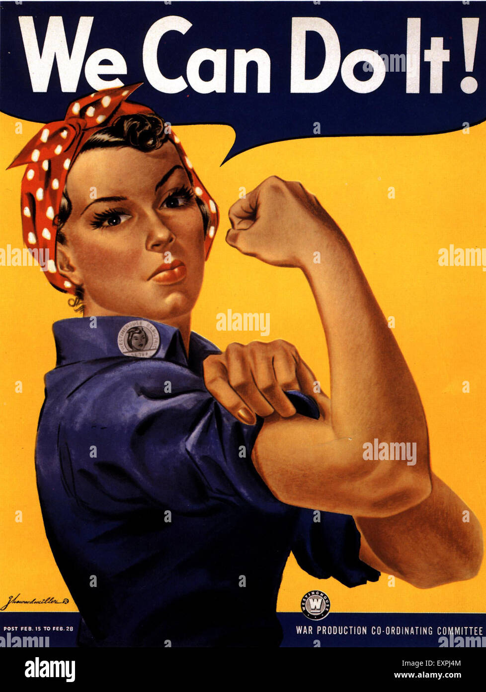 rosie the riveter” poster hi-res stock photography and images - Alamy