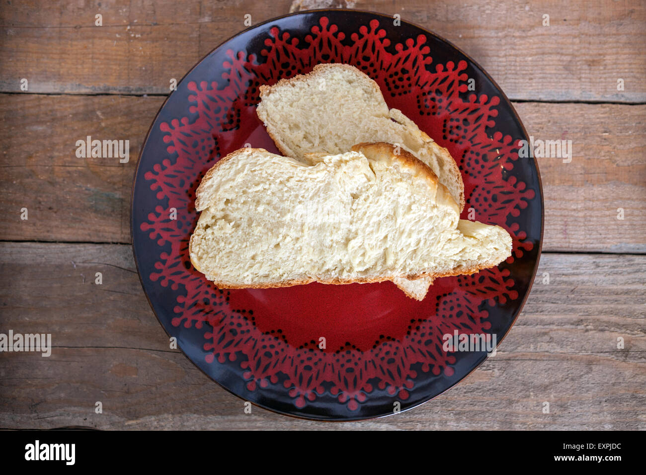Homemade Bread Slices Stock Photo