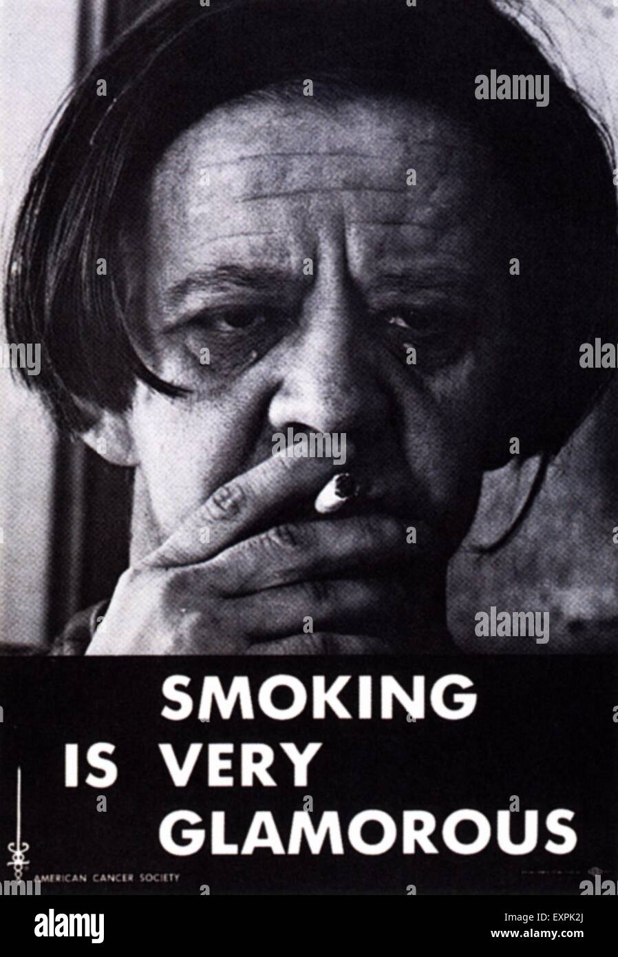 1970s USA Anti-smoking Magazine Advert Stock Photo