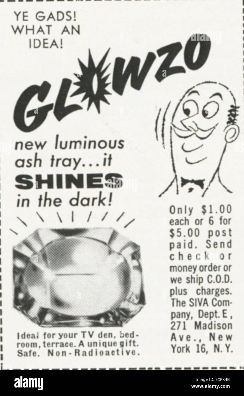 1950s USA The SIVA Company Magazine Advert Stock Photo