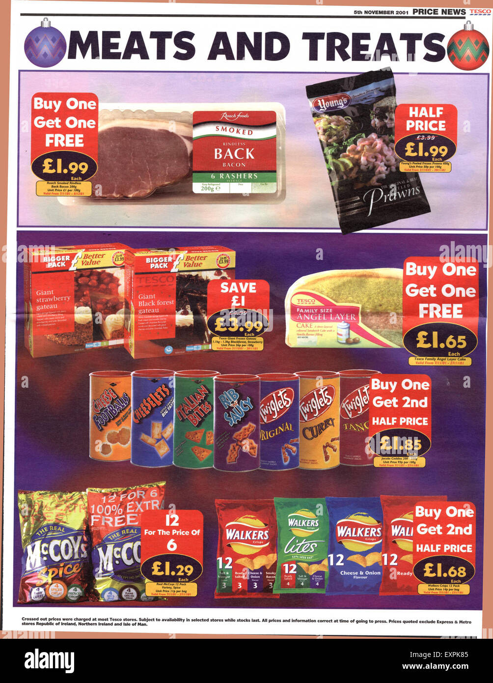 2000s UK Tesco Magazine Advert Stock Photo Alamy