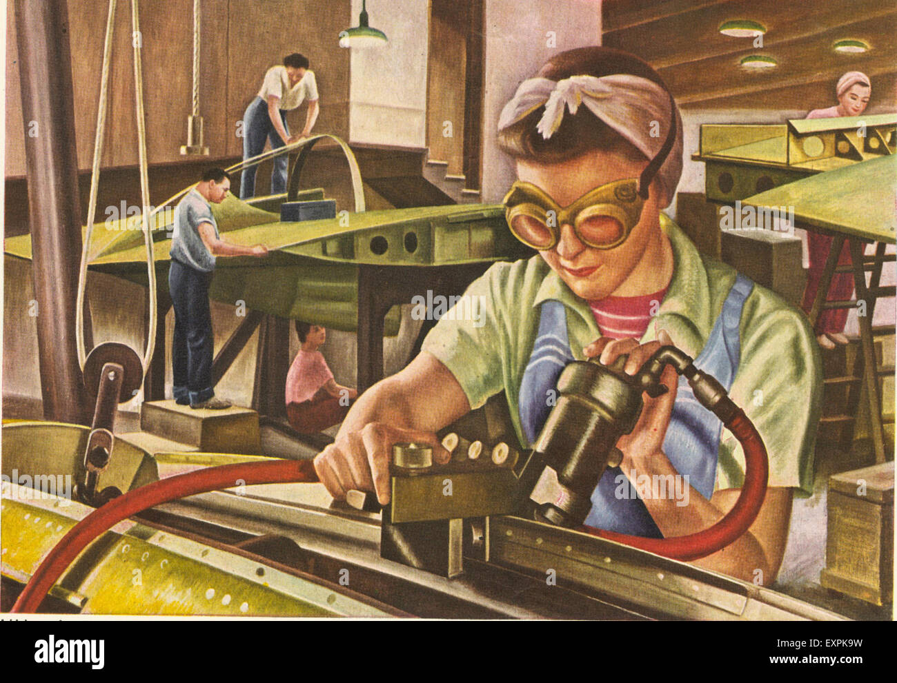 Ww2 women at work hi-res stock photography and images - Alamy