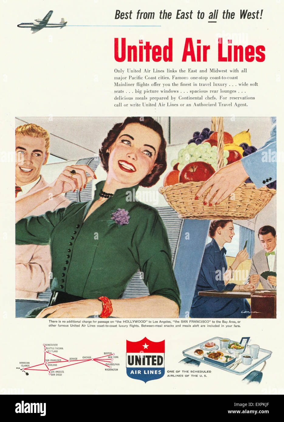 United Airlines - New Orleans - 1960s - Vintage Travel