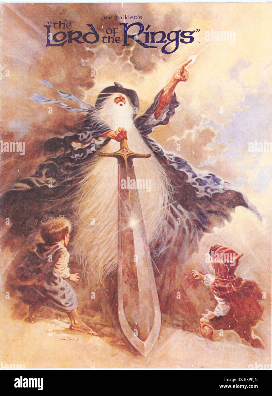 1970s USA The Lord Of The Rings Poster Stock Photo