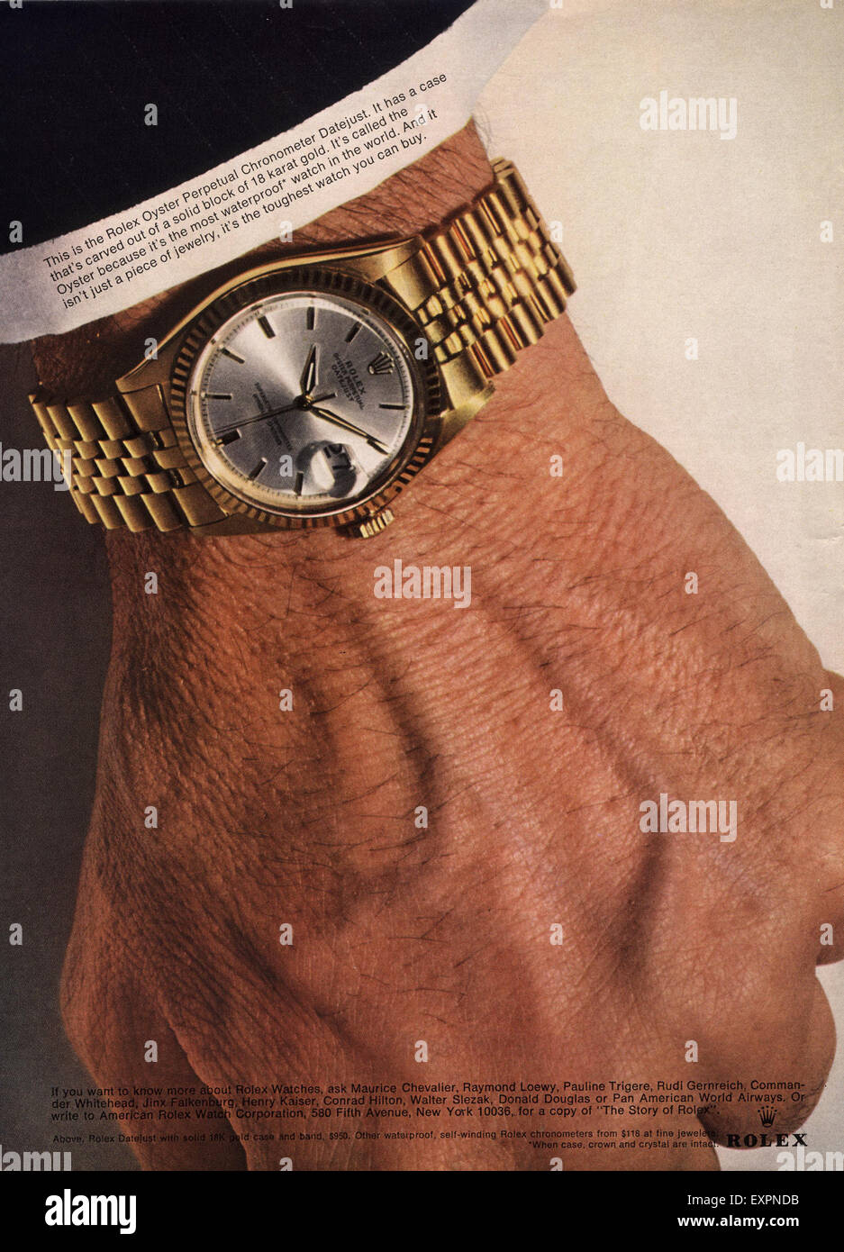 Rolex advert hi res stock photography and images Alamy