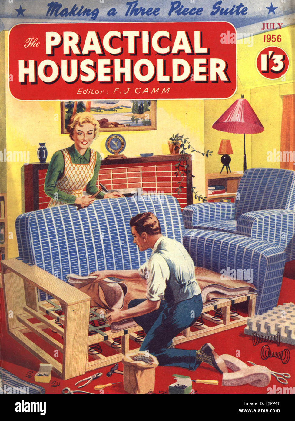 1950s UK Practical Householder Magazine Cover Stock Photo Alamy