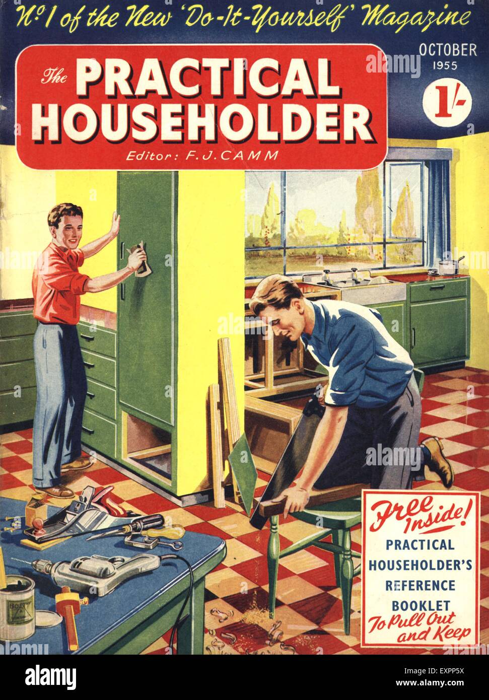 1950s UK Practical Householder Magazine Cover Stock Photo Alamy