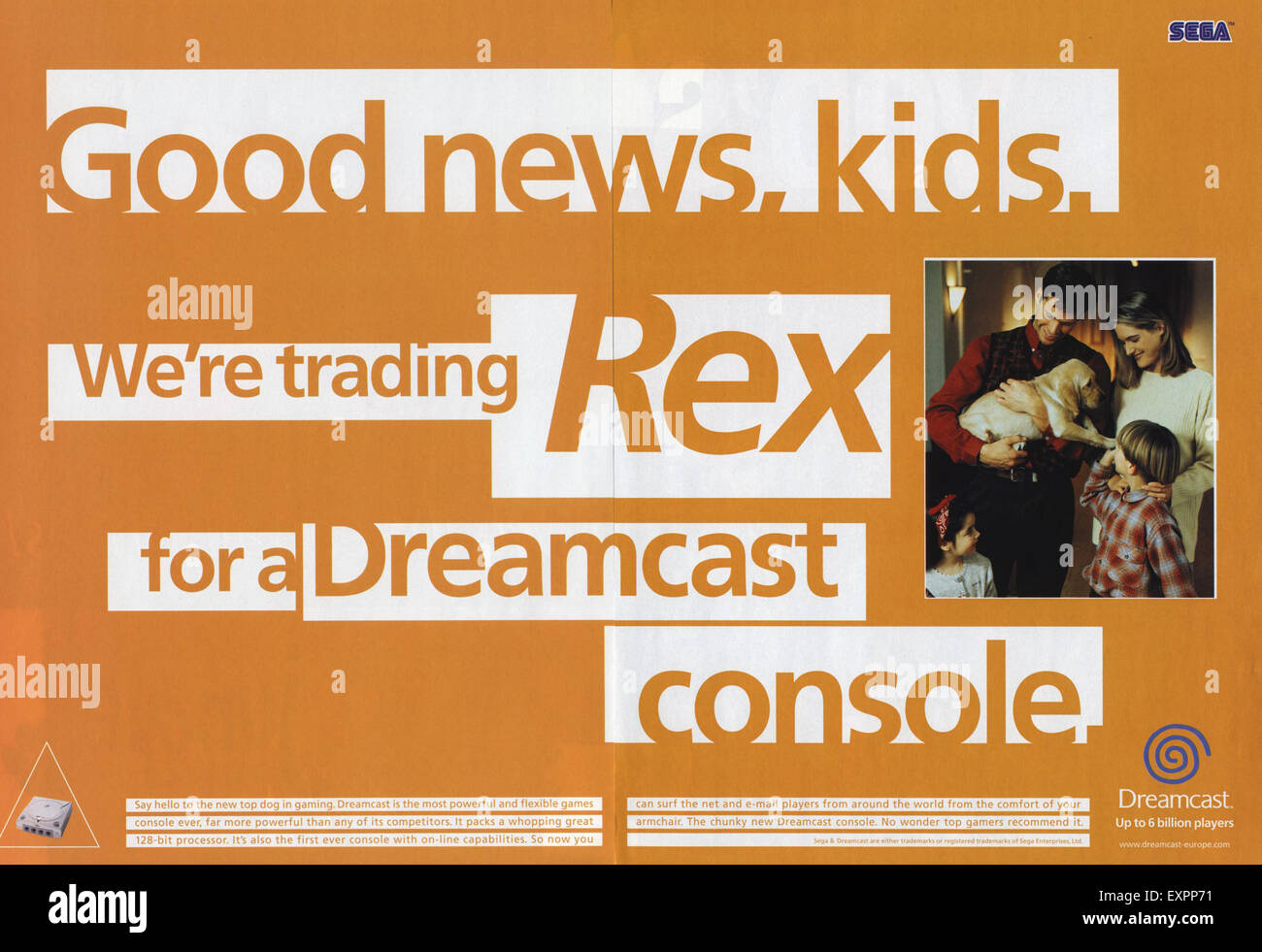 2000s UK Sega Dreamcast Magazine Advert Stock Photo