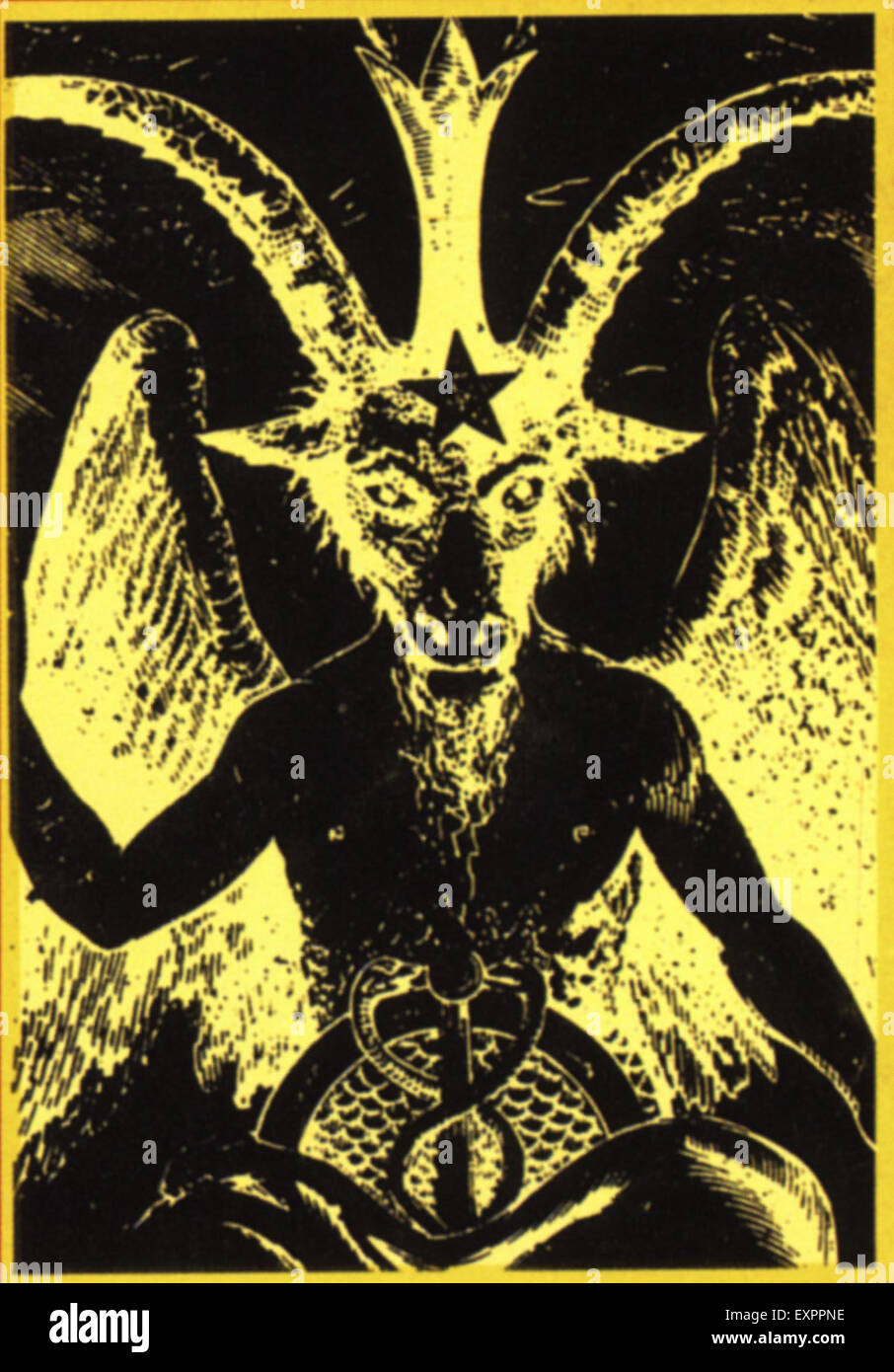 1980s UK The Devil Magazine Plate Stock Photo