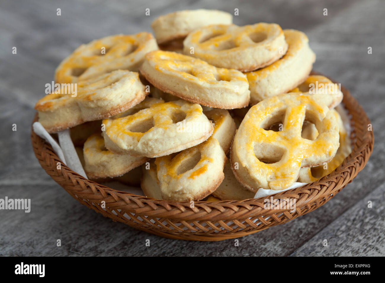 Sweet pretzels Stock Photo