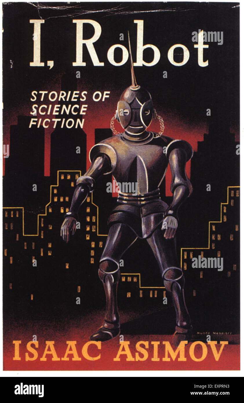 1920s USA I Robot Book Cover Stock Photo