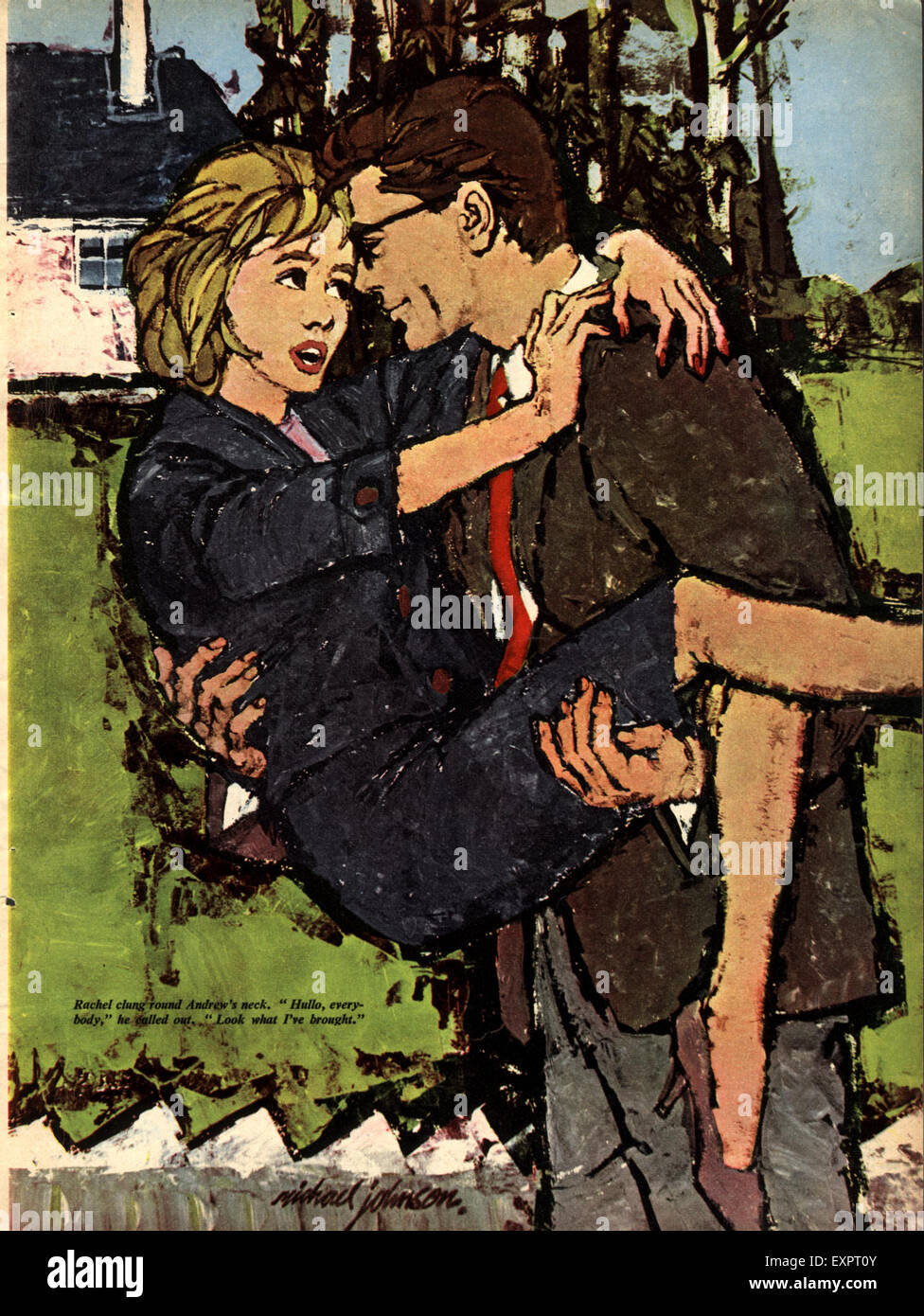 1960s UK Carrying Over the Threshold Magazine Plate Stock Photo Alamy