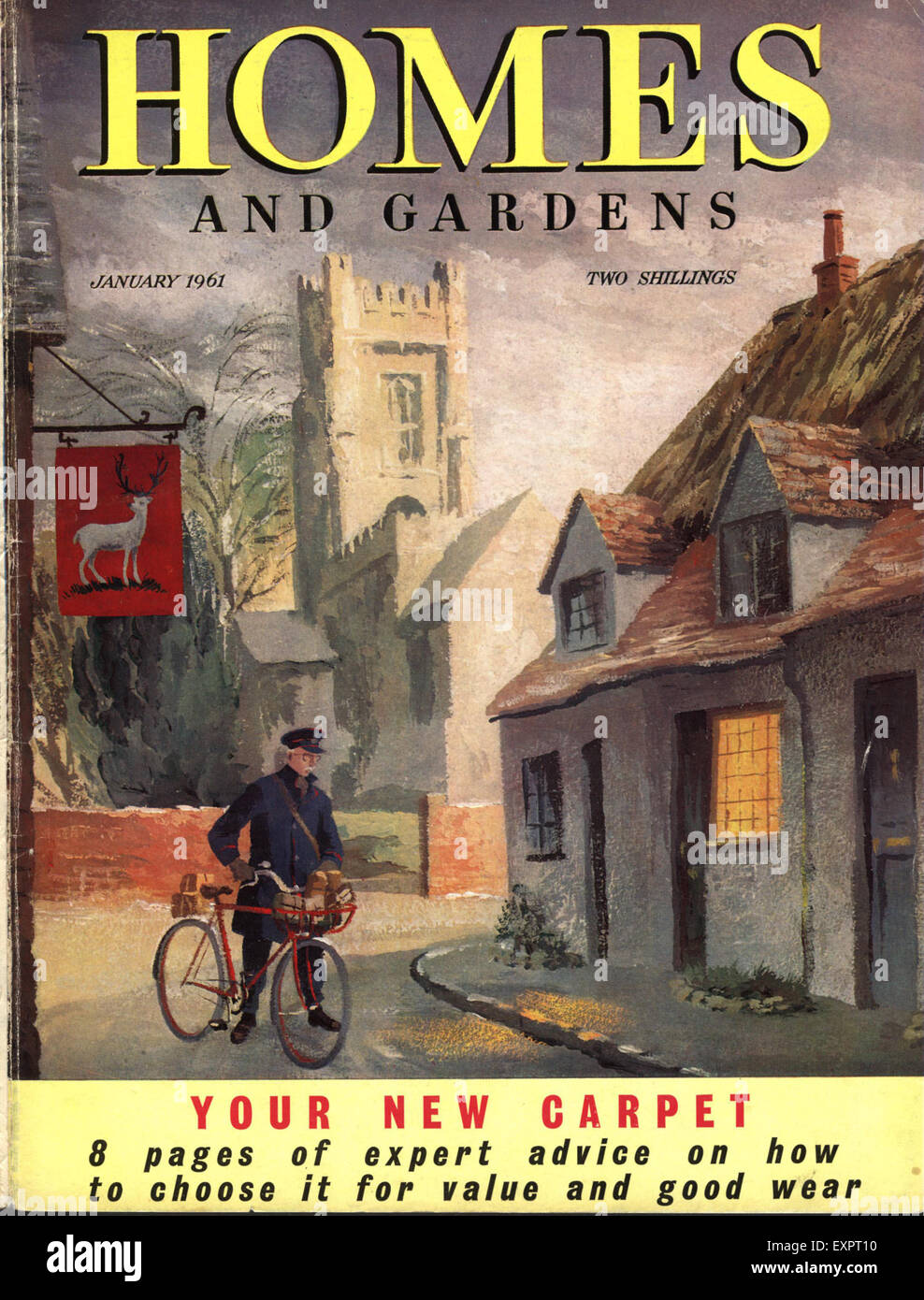 1960s UK Homes and Gardens Magazine Cover Stock Photo