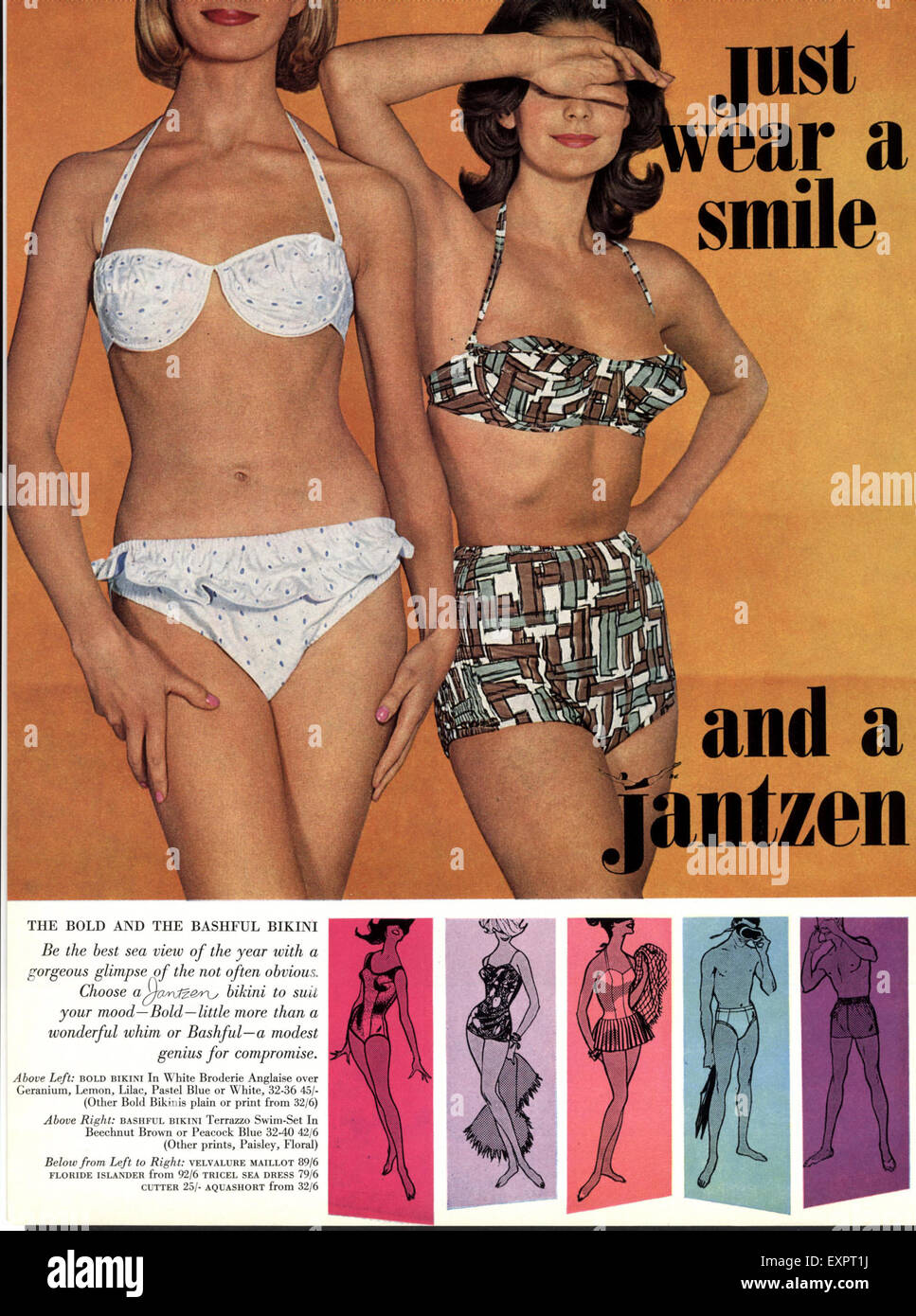 jantzen two piece bathing suits