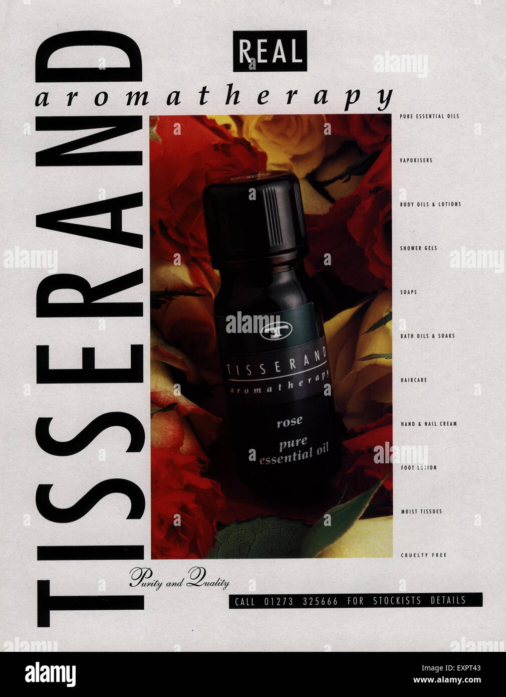 1990s UK Tisserand Aromatherapy Magazine Advert Stock Photo Alamy