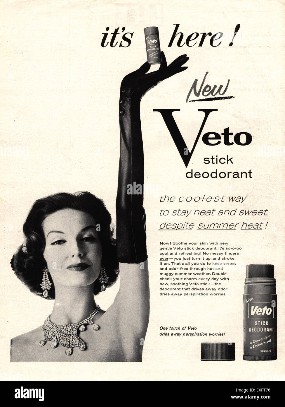 1940s USA Veto Deodorants Magazine Advert Stock Photo Alamy
