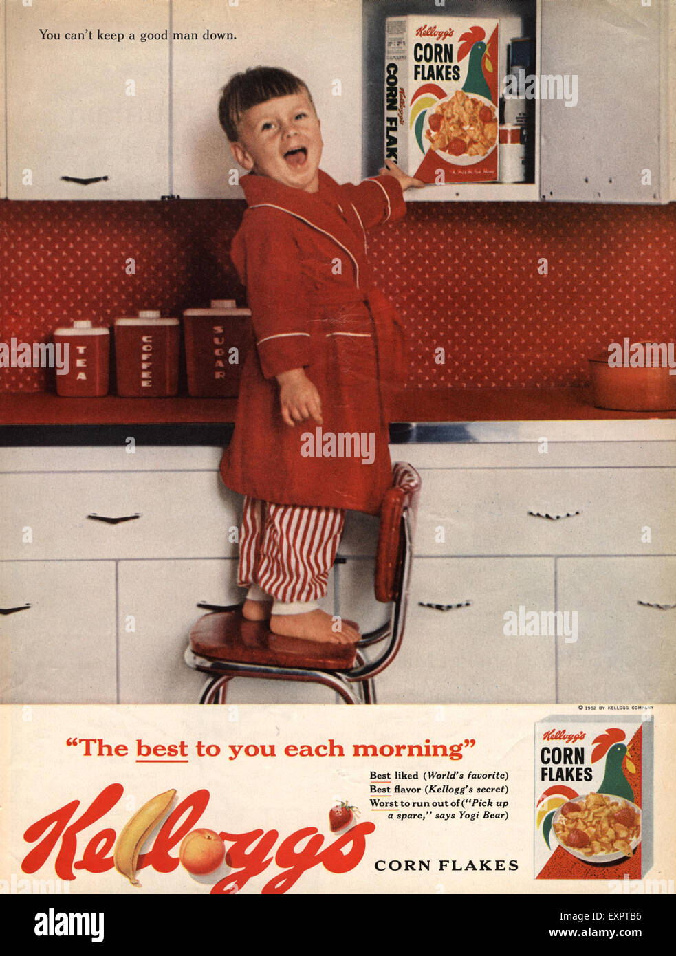 1960s USA Kellogg's Magazine Advert Stock Photo - Alamy