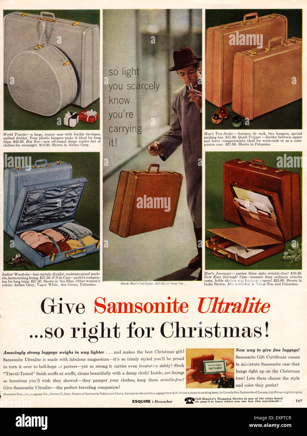 1950's samsonite suitcase