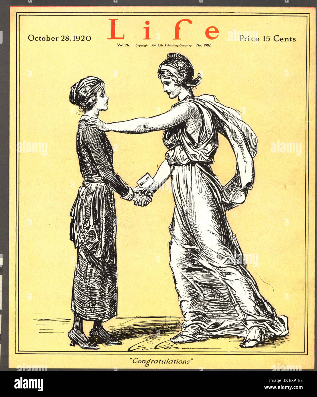 1920s USA Life Magazine Cover Stock Photo - Alamy