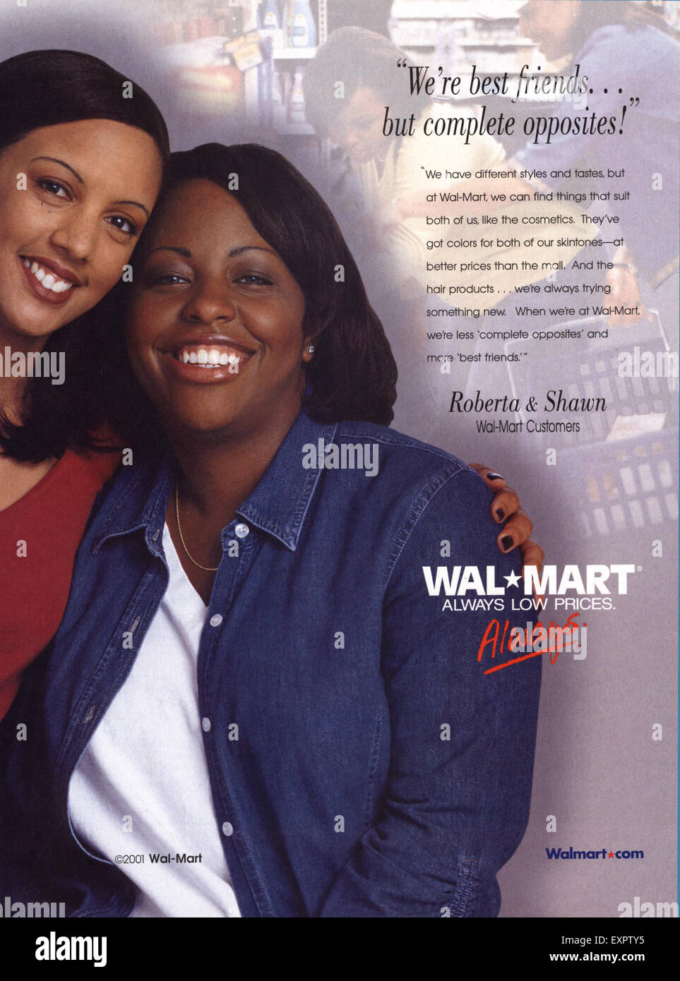 2000s USA Walmart Magazine Advert Stock Photo Alamy