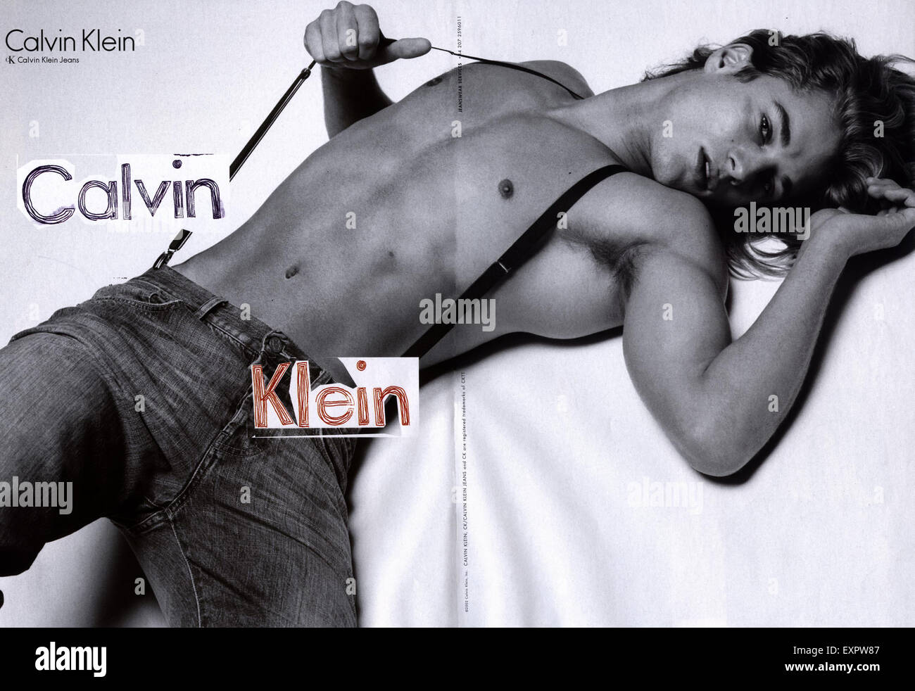 2000s UK Calvin Klein Magazine Advert Stock Photo - Alamy