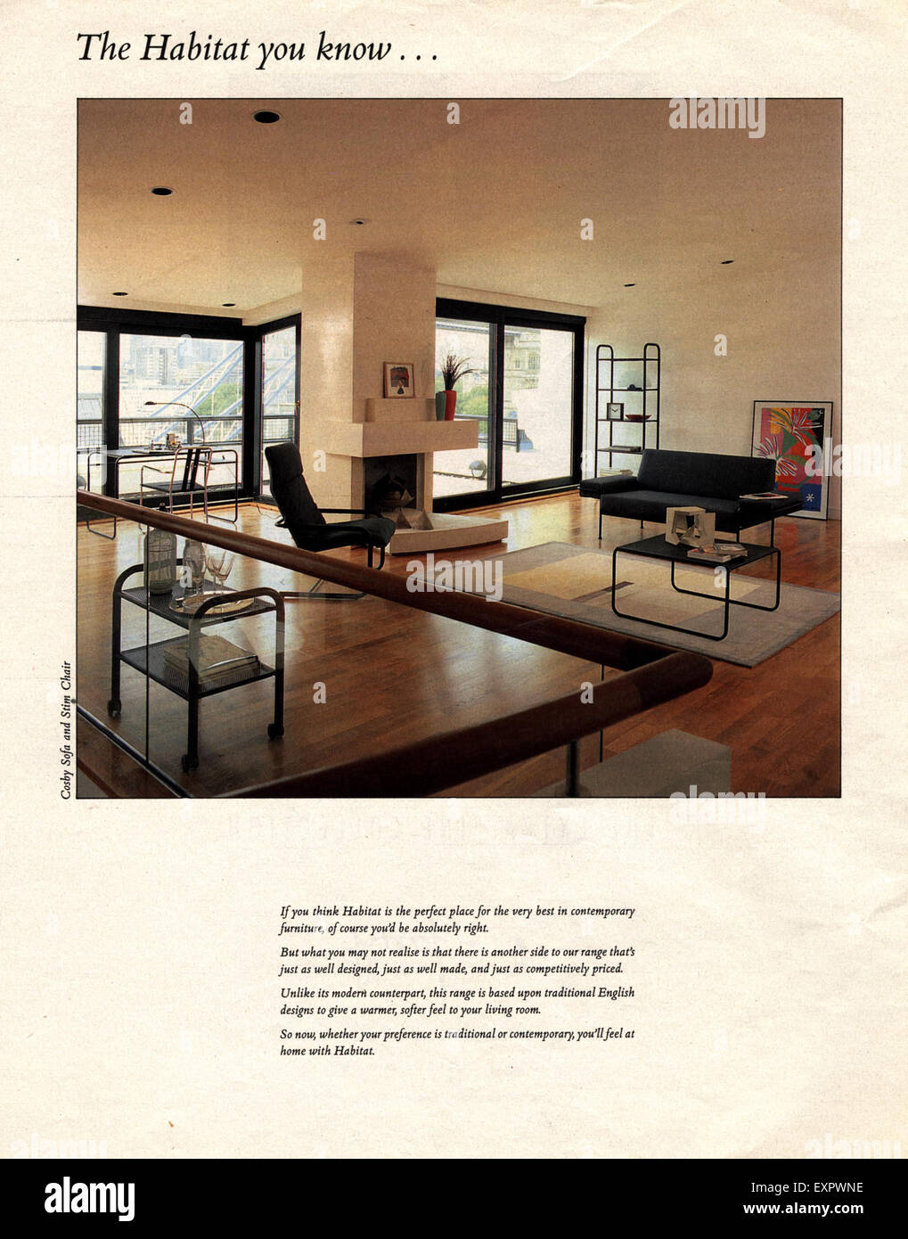 1980s UK Habitat Magazine Advert Stock Photo Alamy