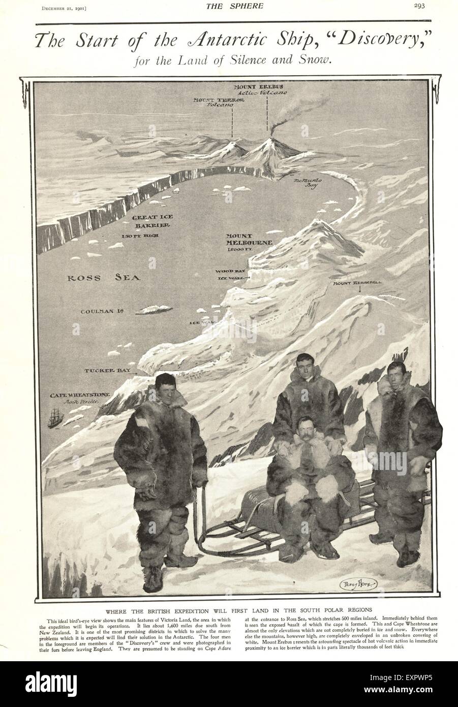 1900s UK Shackleton Magazine Plate Stock Photo