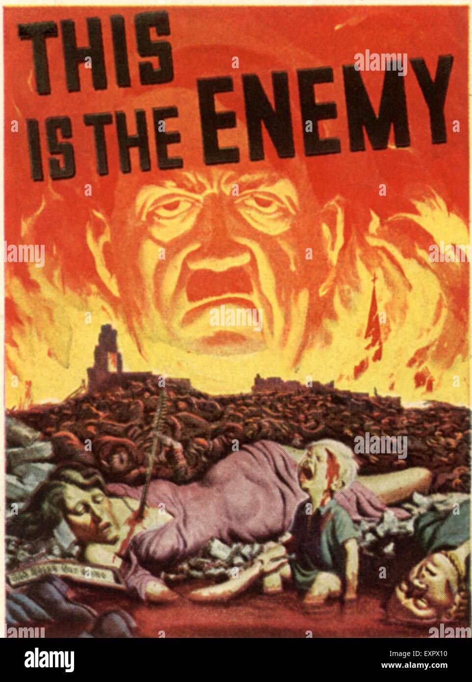 1940s USA Propaganda Poster Stock Photo