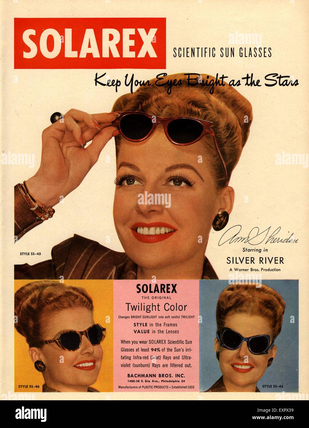 1940s sunglasses hi-res stock photography and images - Alamy