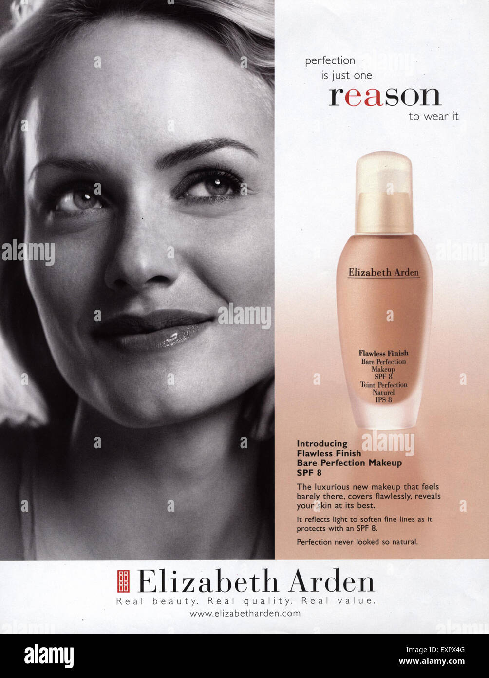 2000s UK Elizabeth Arden Magazine Advert Stock Photo Alamy
