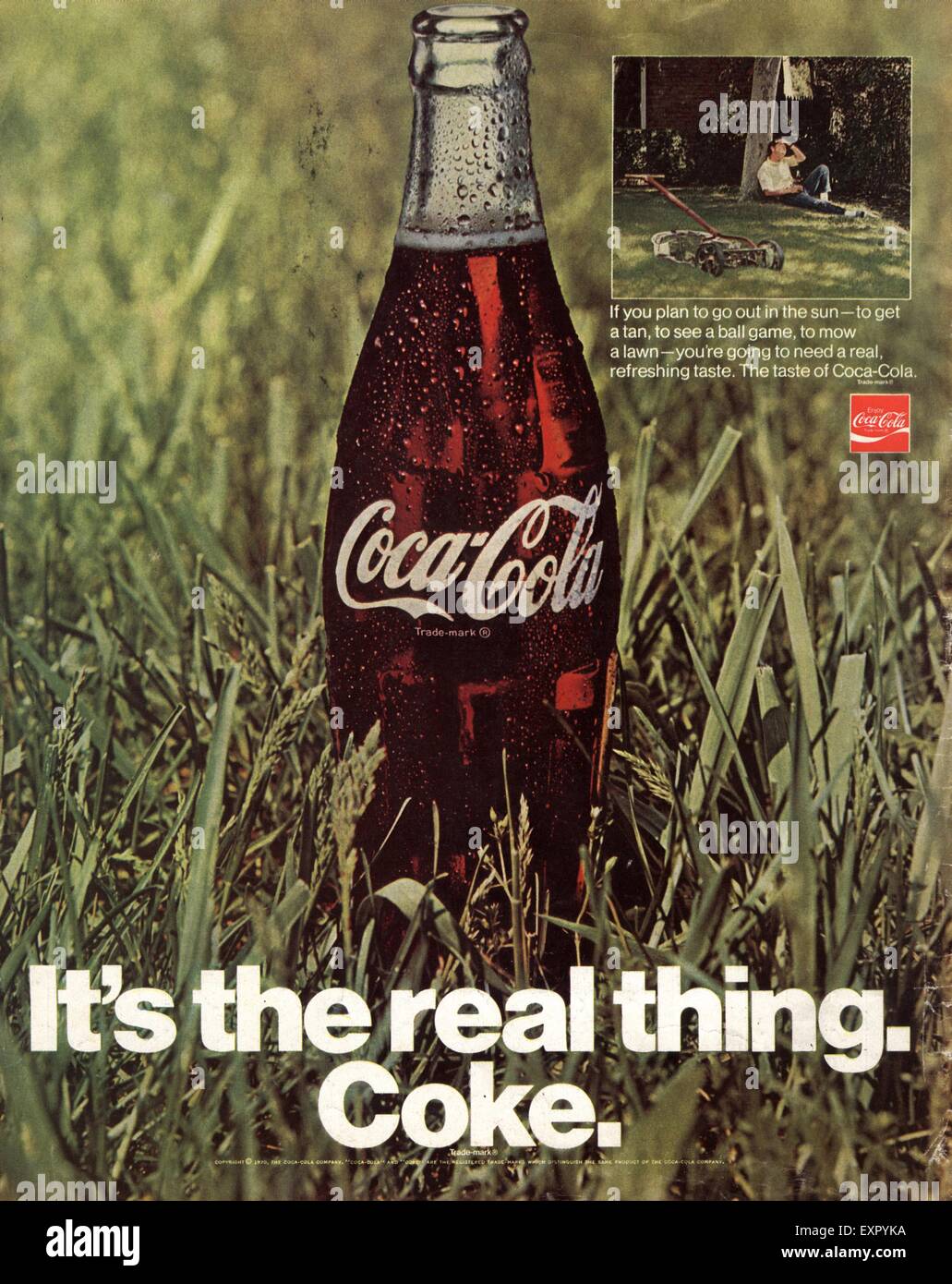 1970s USA Coca-Cola Magazine Advert Stock Photo - Alamy