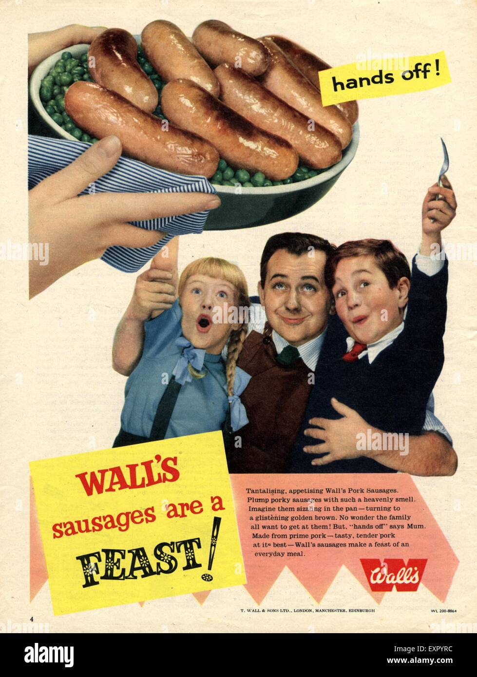 Wall’s sausages advert hires stock photography and images Alamy