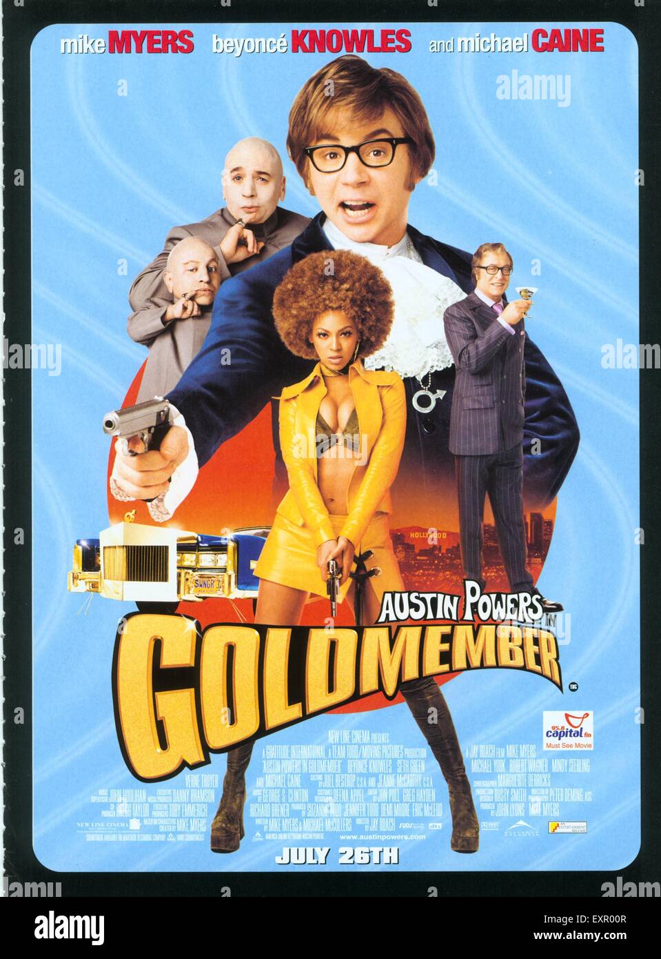 2000s UK Austin Powers Goldmember Film Poster Stock Photo