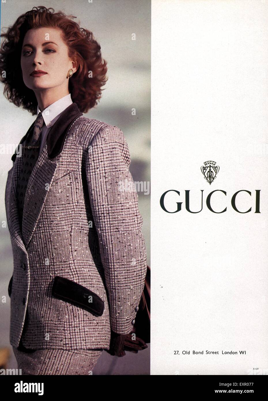1980s Gucci Magazine Advert Stock Photo Alamy