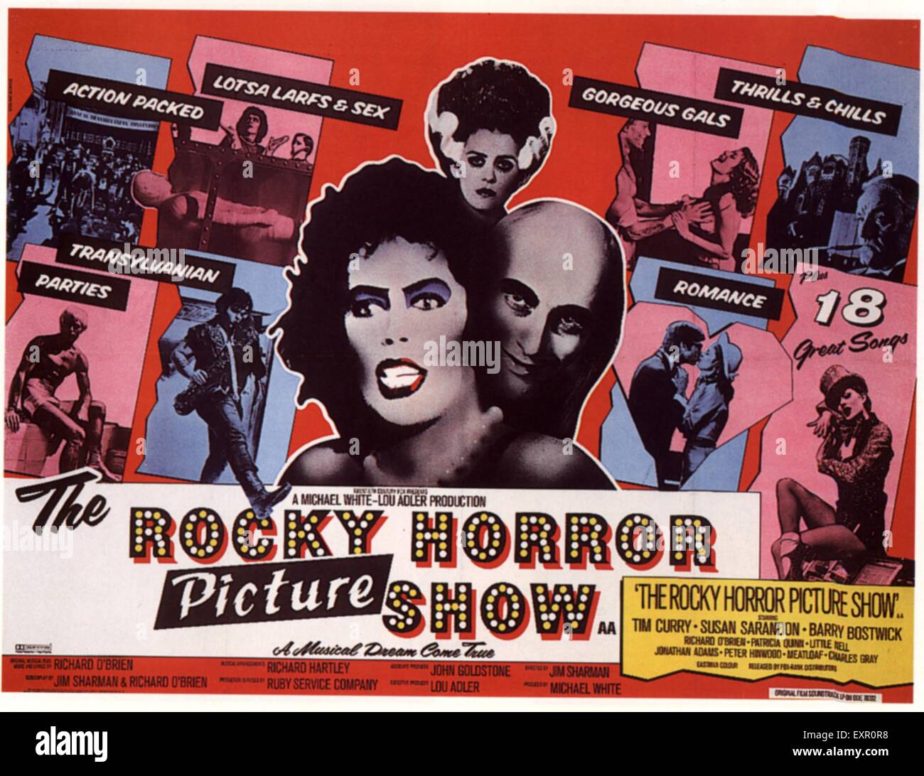 1970s UK The Rocky Horror Picture Show Film Poster Stock Photo