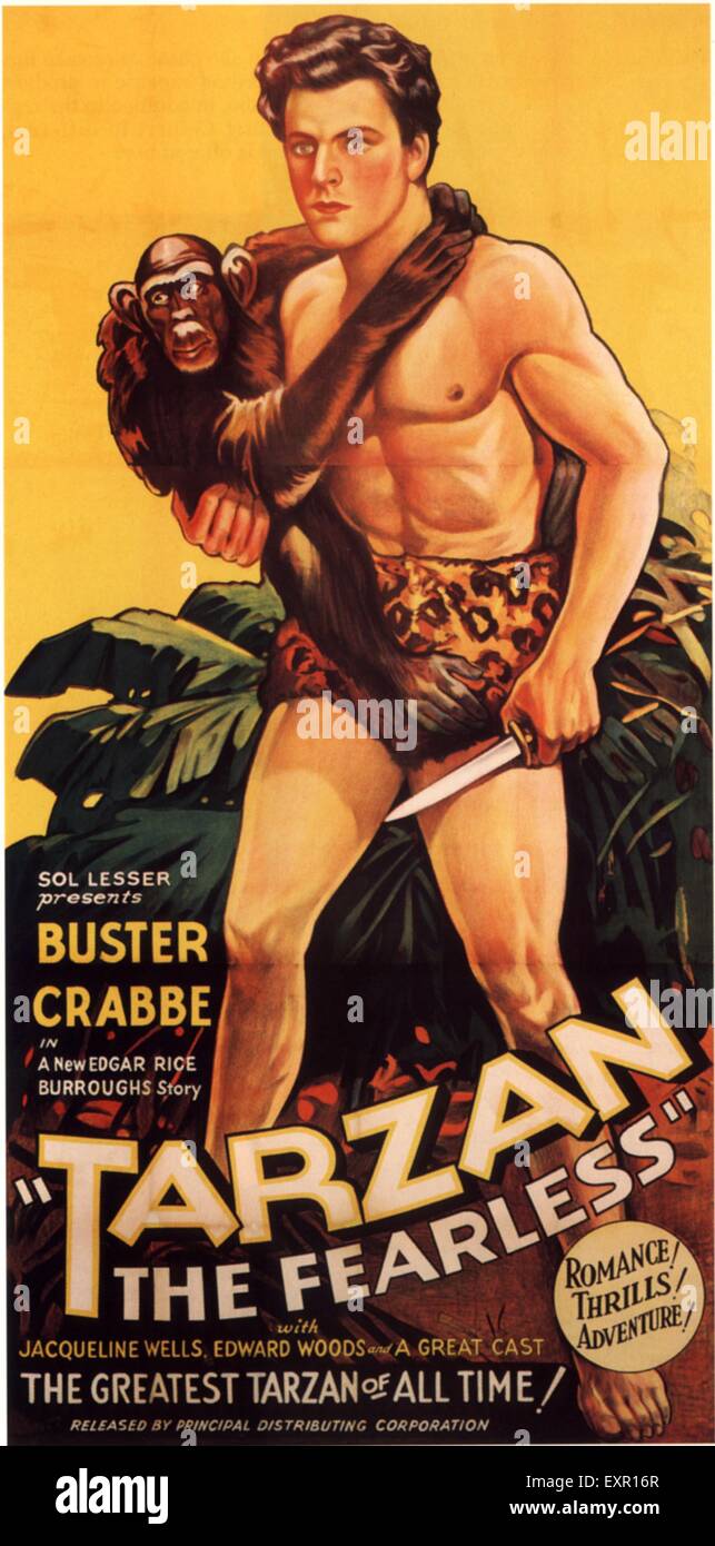 1930s-usa-tarzan-the-fearless-film-poste
