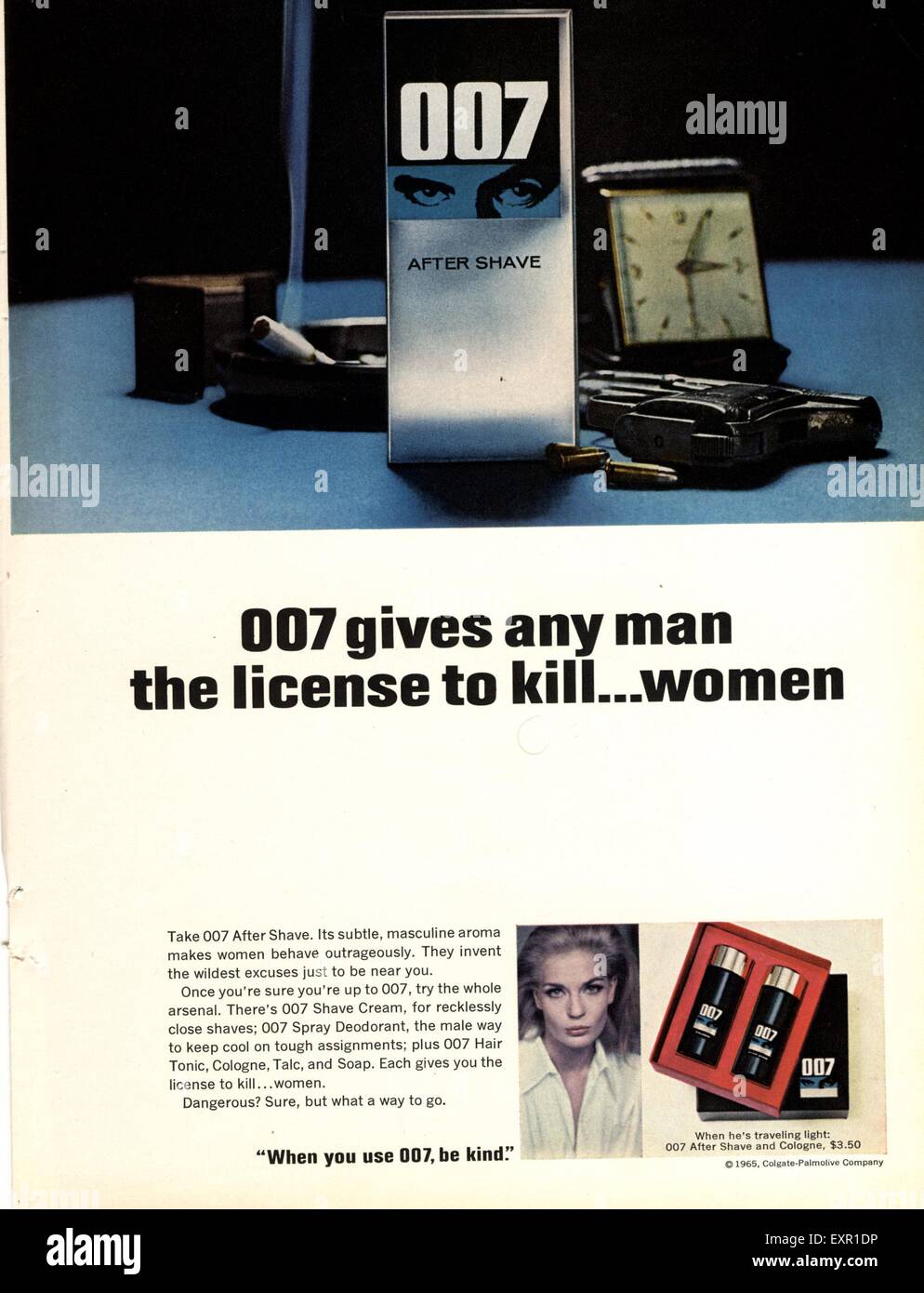 1960s USA 007 Magazine Advert Stock Photo - Alamy