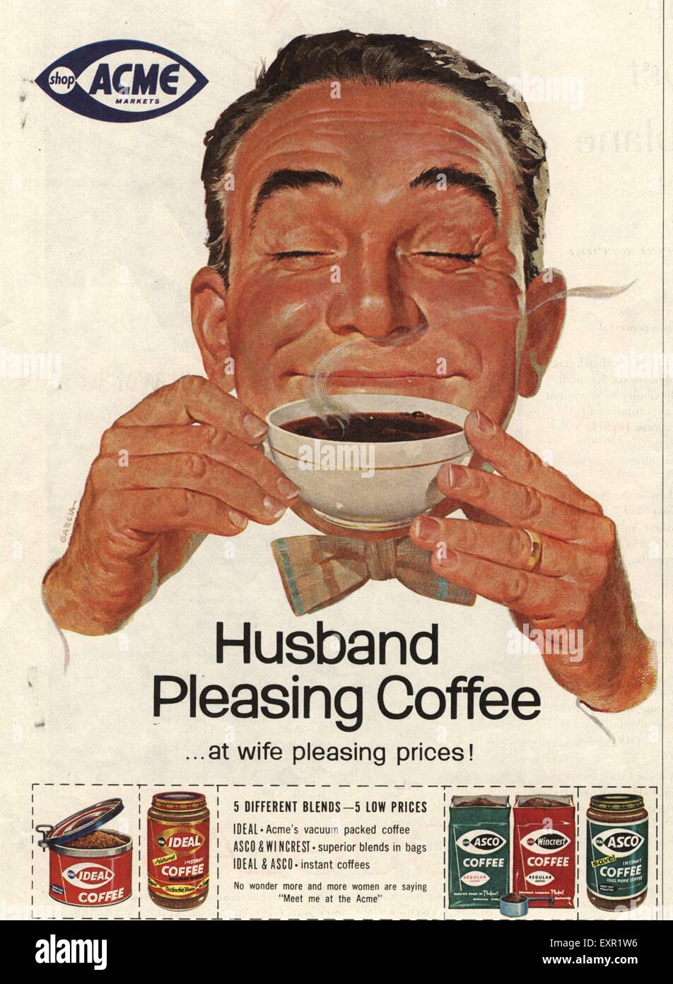 1950s USA Acme Magazine Advert Stock Photo