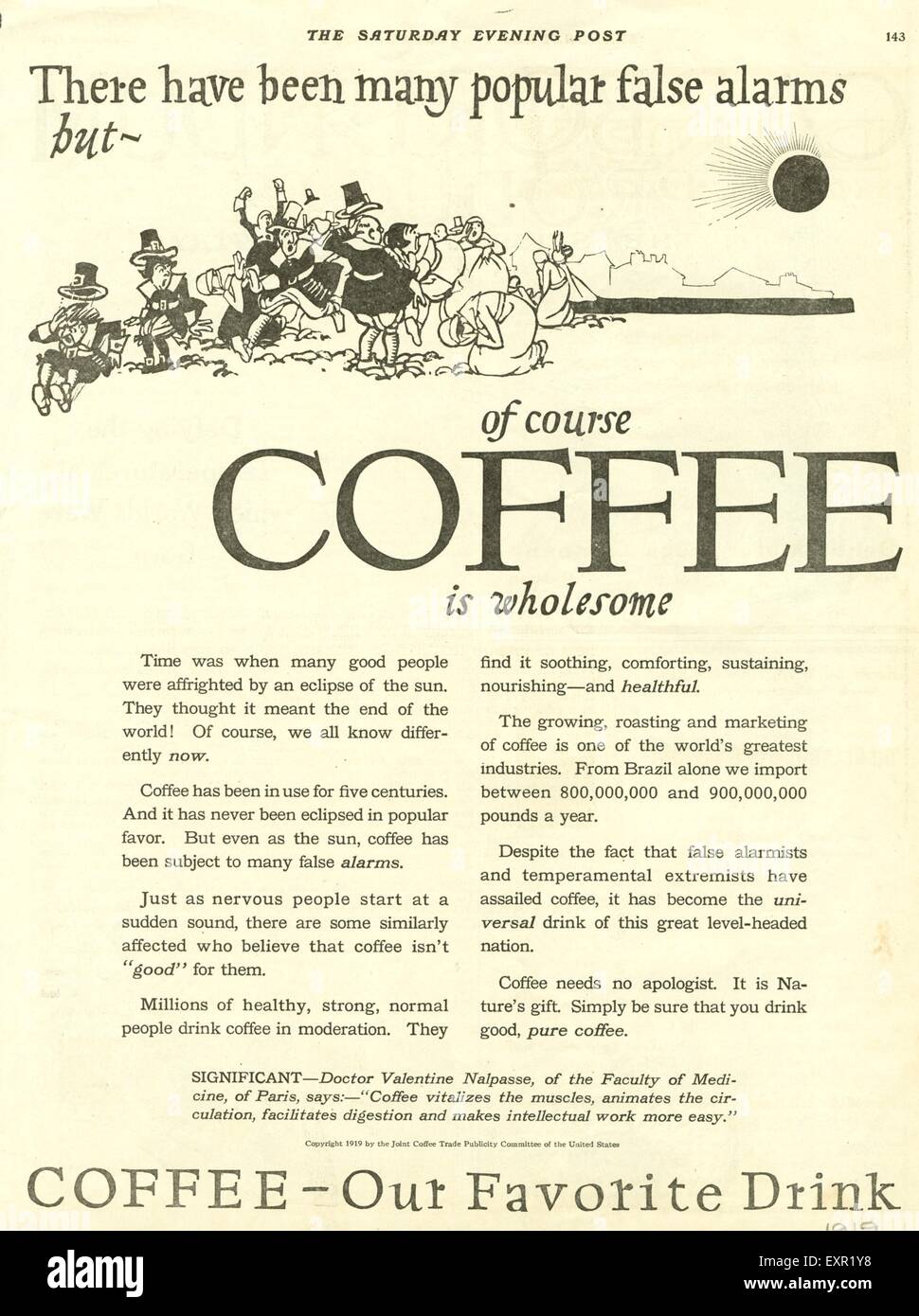 1920s USA Coffee Magazine Advert Stock Photo - Alamy