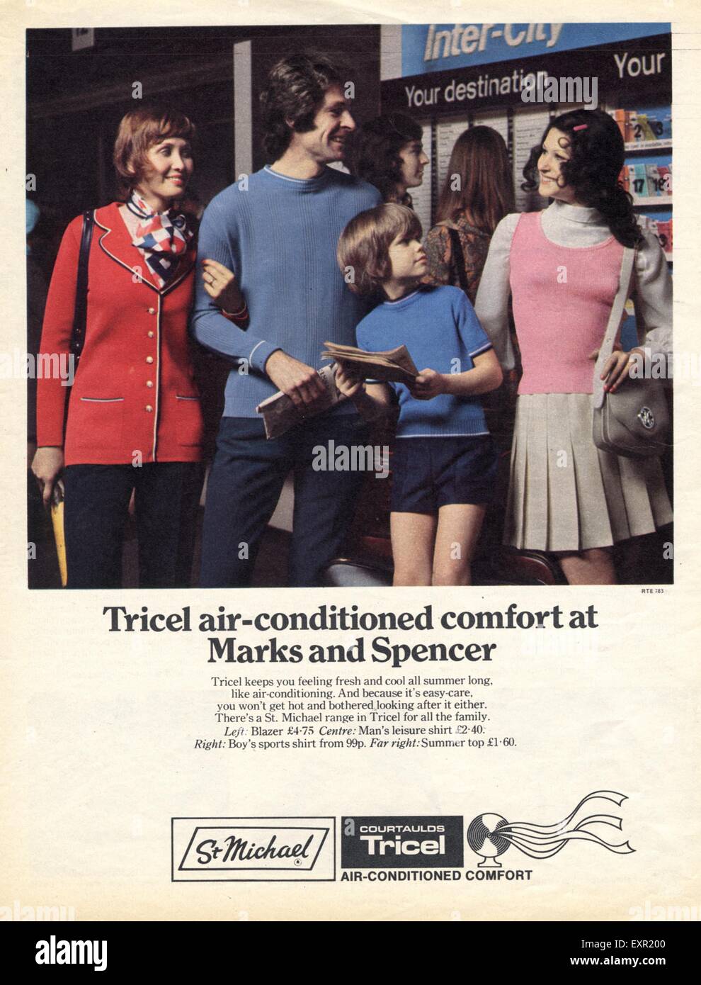 1970s UK Marks and Spencer Magazine Advert Stock Photo