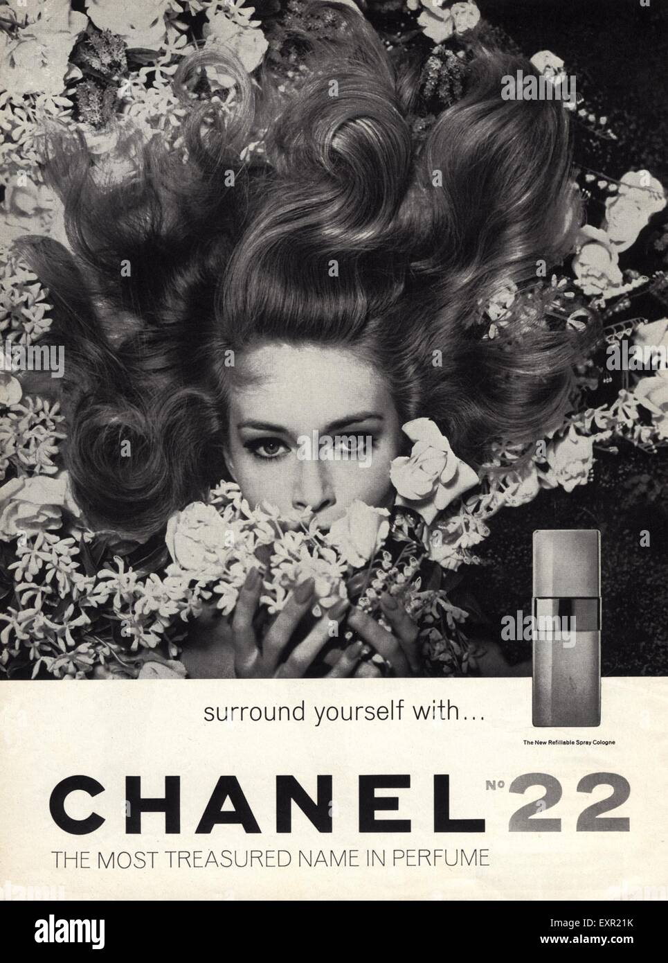 1960s UK Chanel Magazine Advert Stock Photo