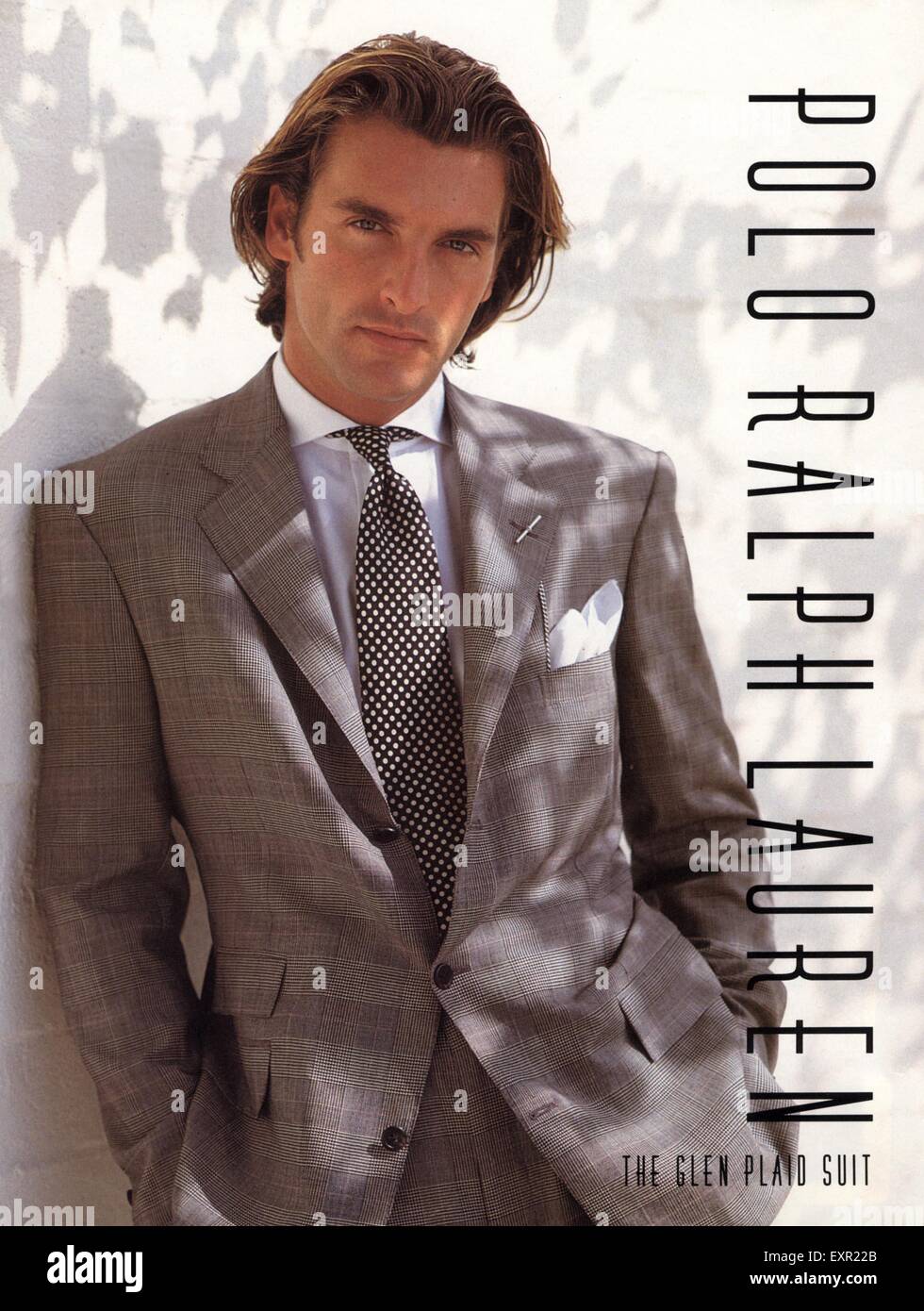 1990s UK Ralph Lauren Magazine Advert Stock Photo - Alamy