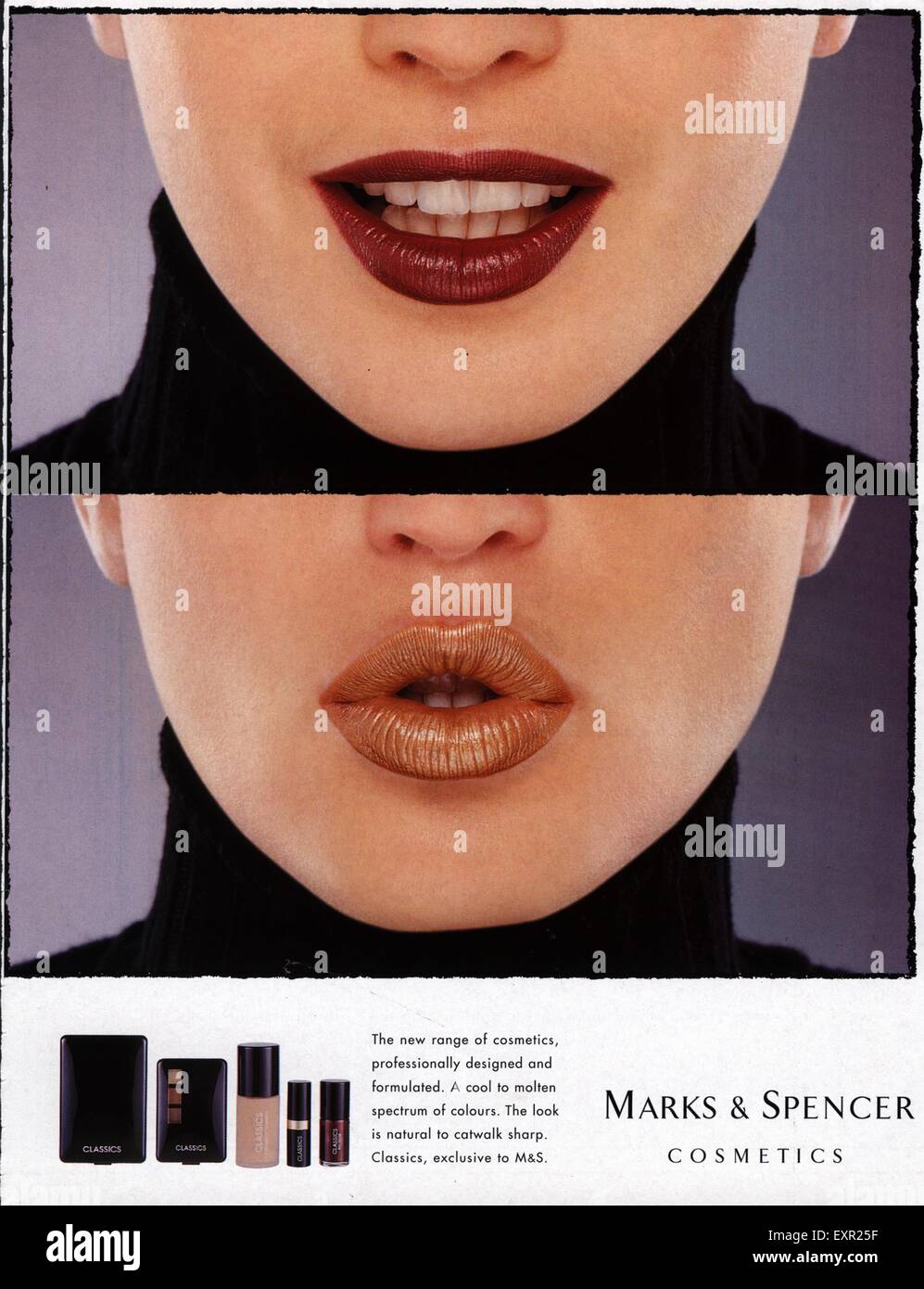 1990s UK Marks and Spencer Magazine Advert Stock Photo Alamy