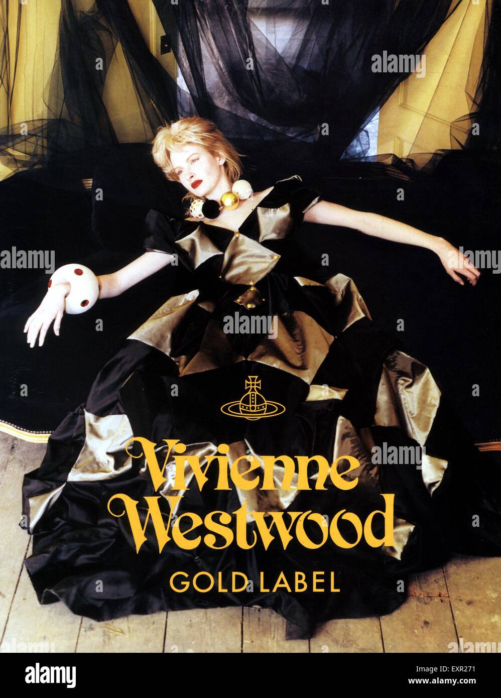 1990s UK Vivienne Westwood Magazine Advert Stock Photo