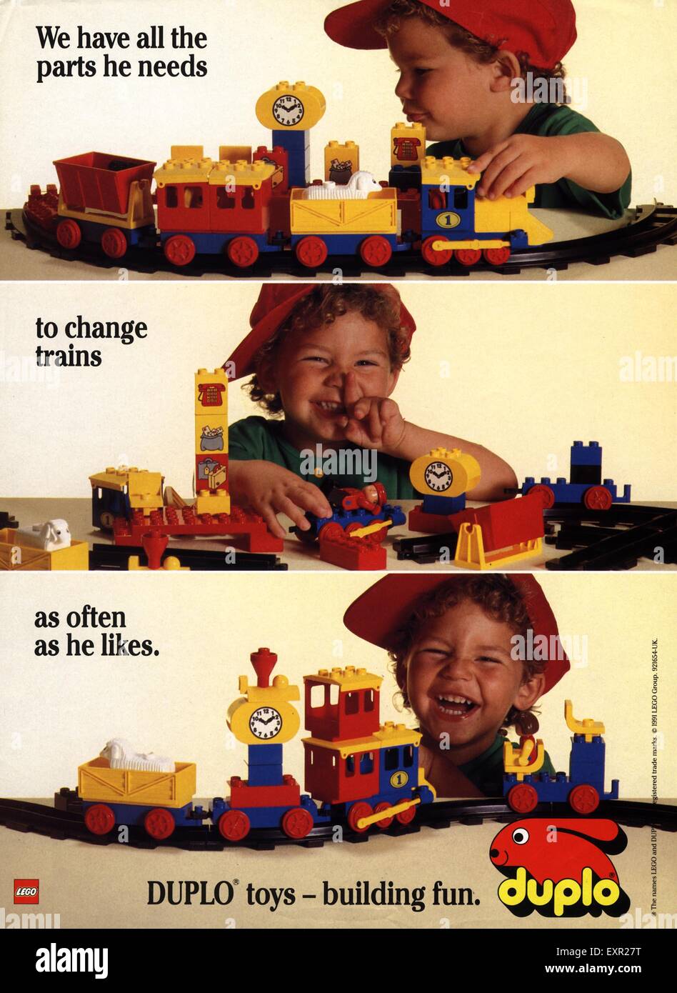 1980s UK Duplo Magazine Advert Stock Photo - Alamy